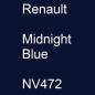 Preview: Renault, Midnight Blue, NV472.